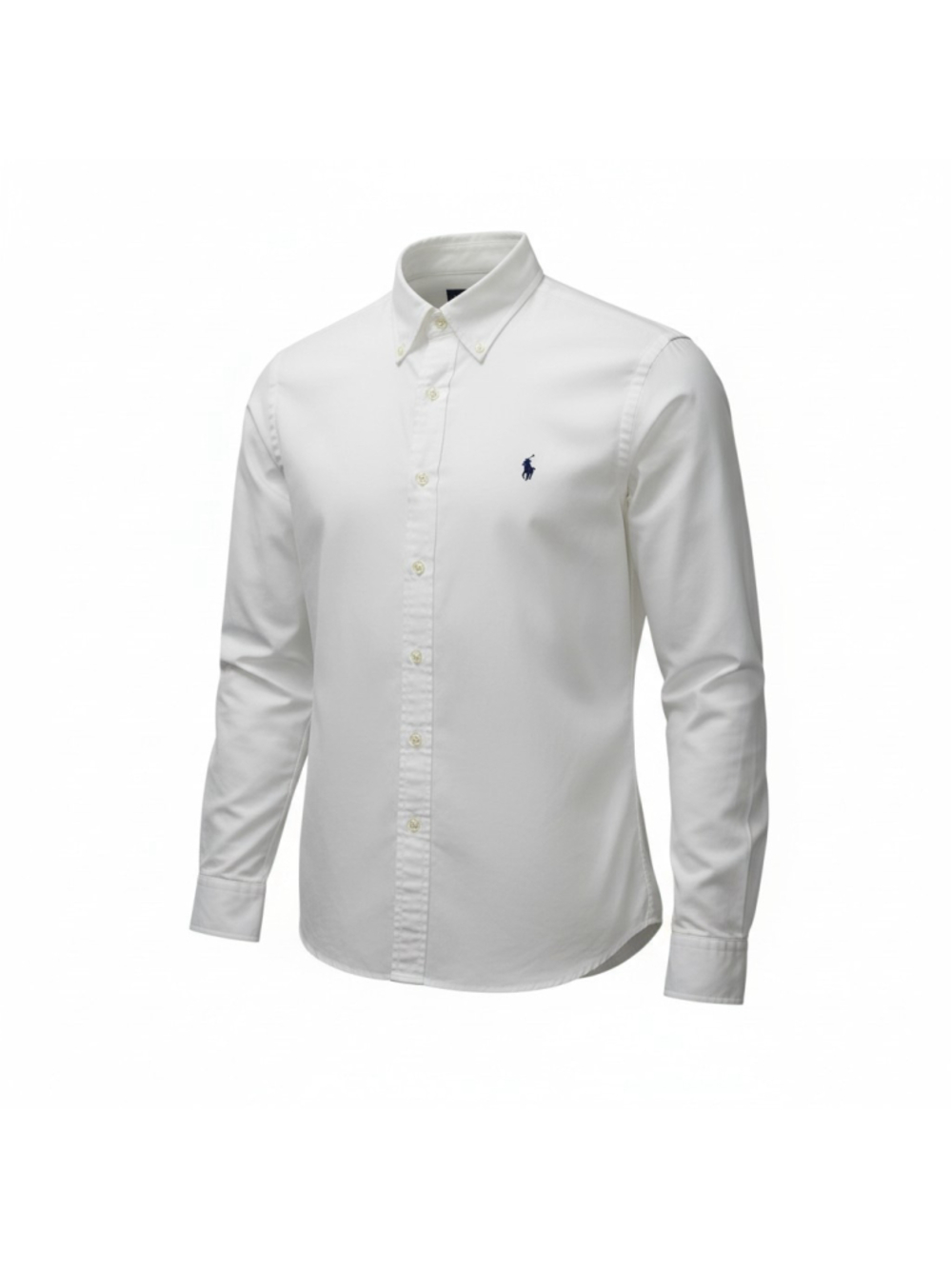 Ralph Lauren Men's White Cotton Button Down Long-Sleeves Dress Shirt 16.5 34/35